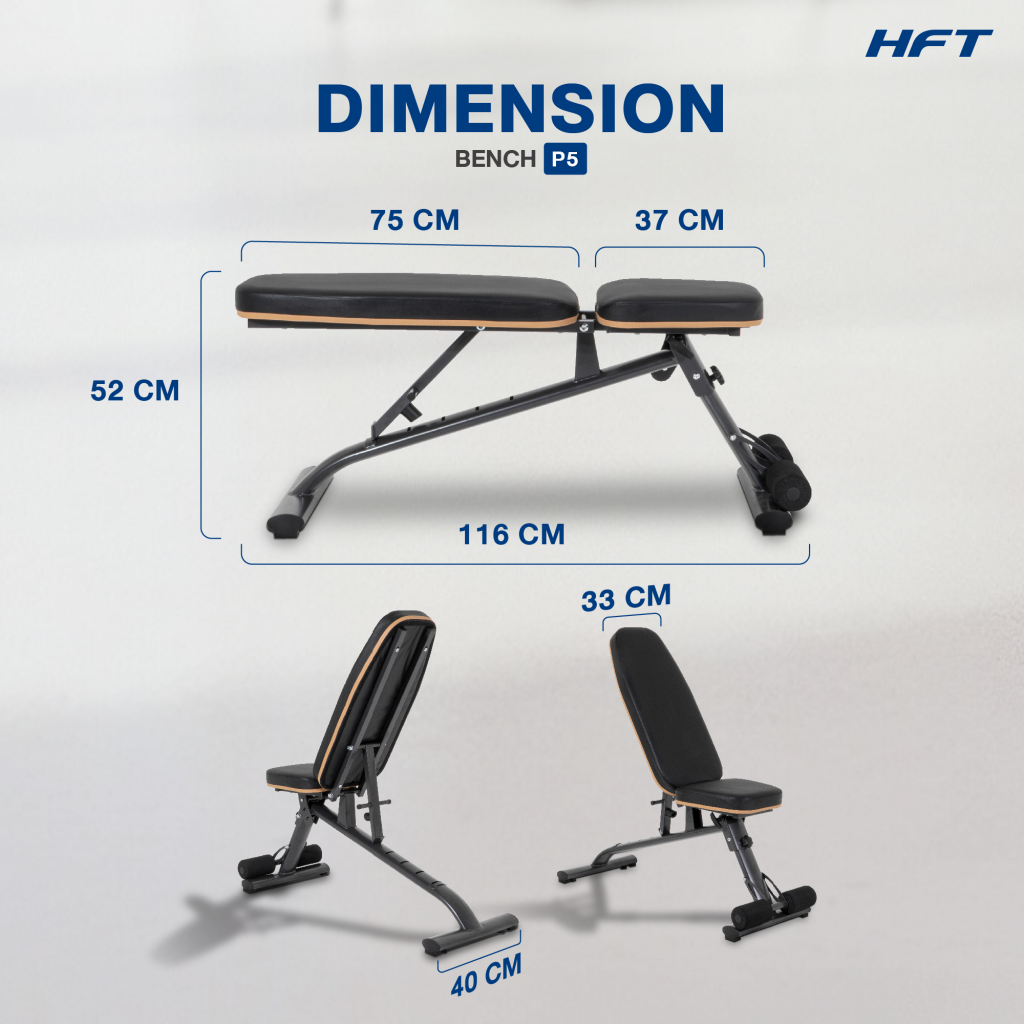 ม้านั่งฟิตเนส HOMEFITTOOLS รุ่น P5_1
